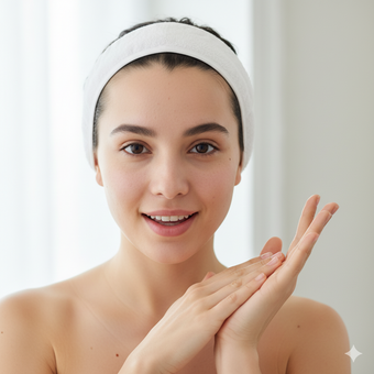 Clean your face thoroughly to remove dirt and impurities.