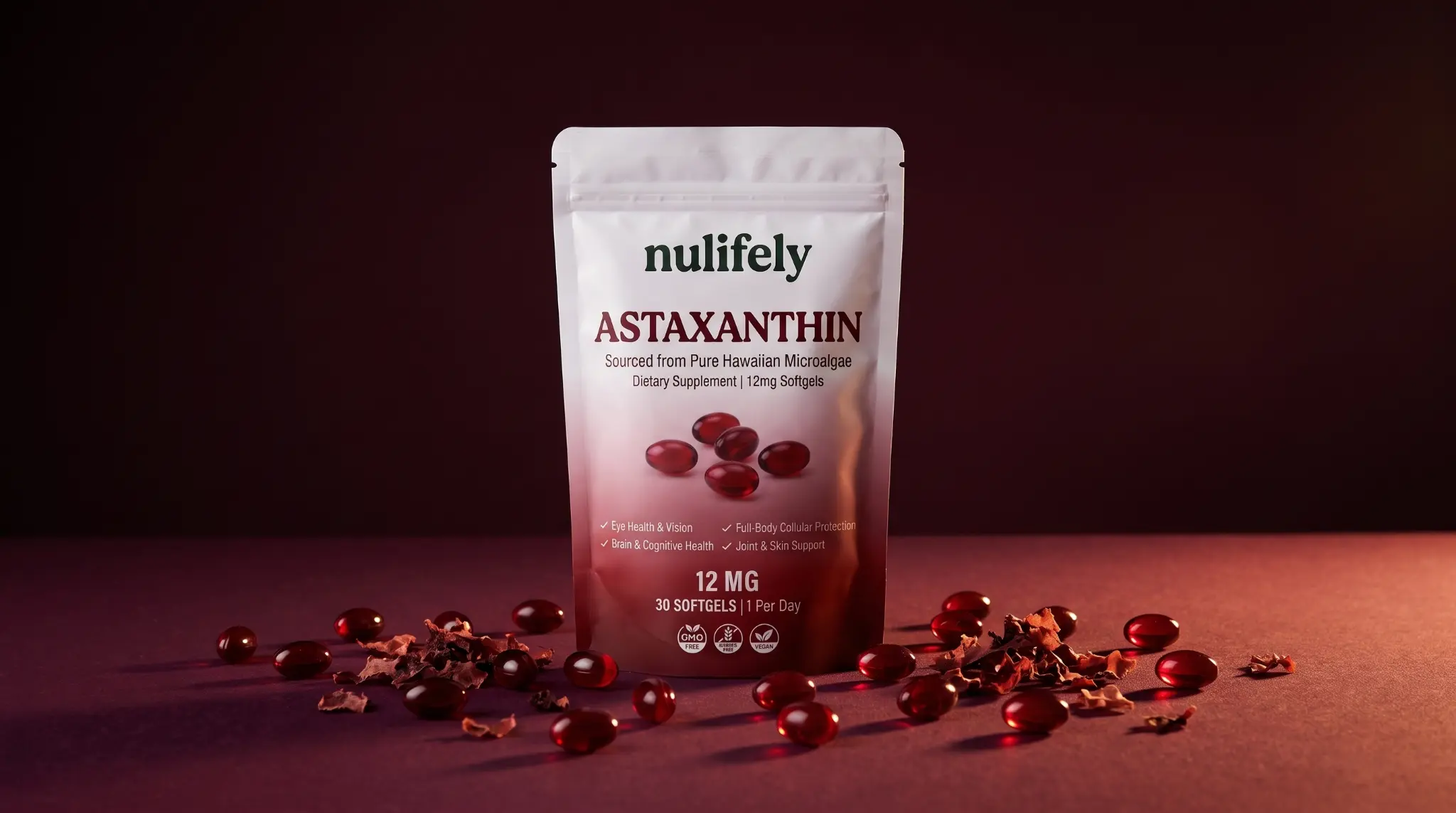Nulifely Astaxanthin 12mg Softgels